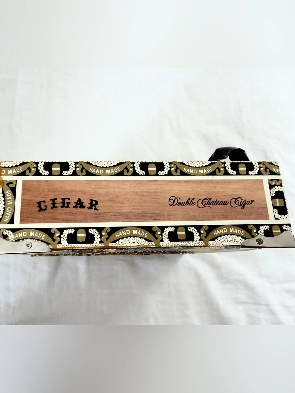 Toni Vance Double Chateau Cigar Box Angel Top-Handle Bag Art Nouveau Angel Harp